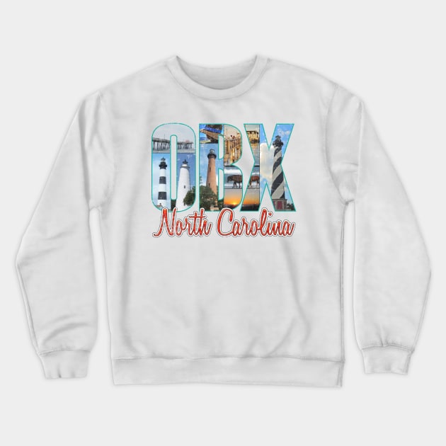 OBX Places Proud Distressed Crewneck Sweatshirt by YOPD Artist